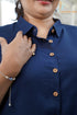 Designer Blue Women Coord Set, Detail View